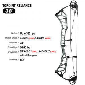 Arco Compuesto Topoint Reliance 38 - CAM 1 / CAM 2