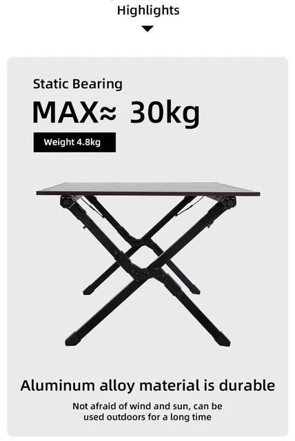 BlackDeer Sparrow Wood Aluminium Alloy Folding Table - Imagen 3