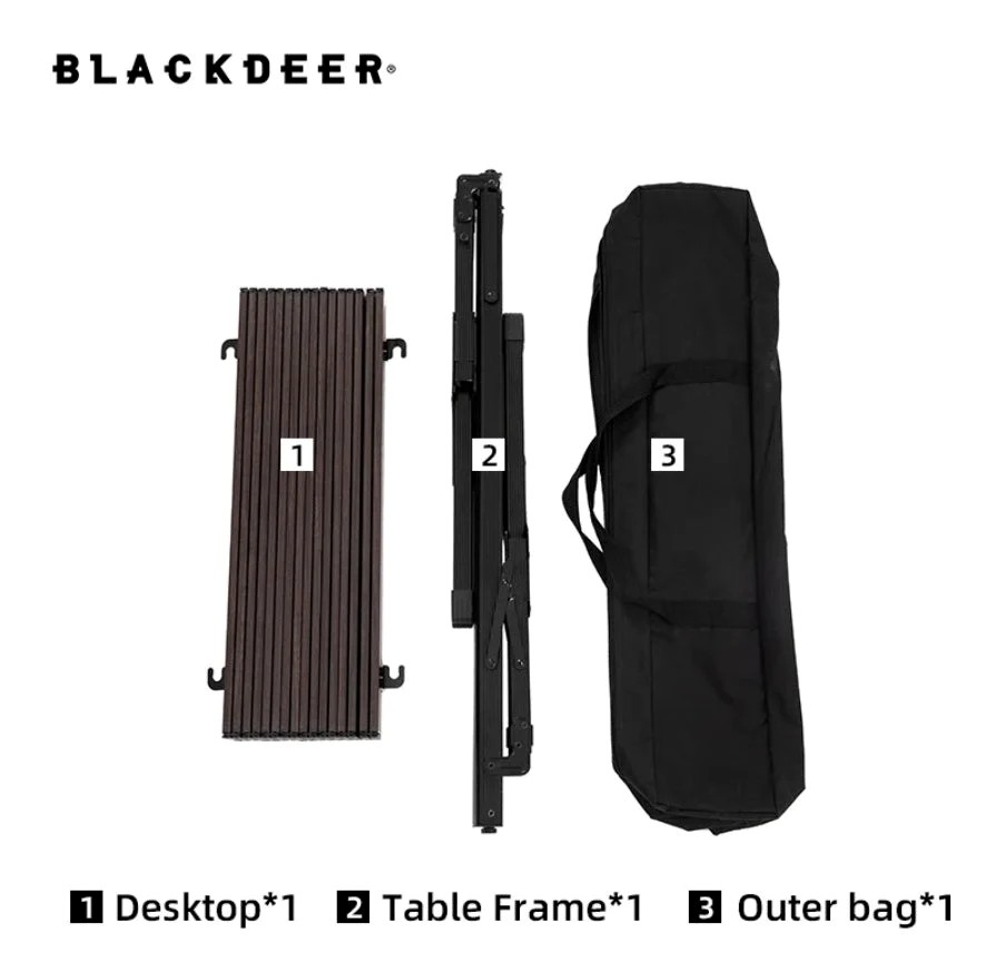 BlackDeer Sparrow Wood Aluminium Alloy Folding Table - Imagen 2